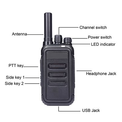 WKTK Sistema de intercomunicación de radio de largo alcance portátil VHF UHF para gestión de restaurantes
