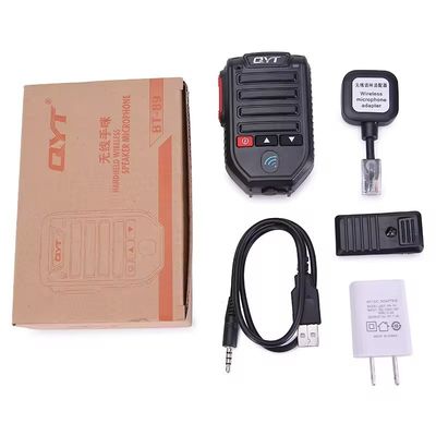 BT-89/BT89 Micrófono inalámbrico de 10 metros para QYT Dos vías de altavoz de radio Micrófono a 95g