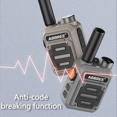 ABBREE AR-63 Wireless Walkie talkie para la caza Camo de color / Brown Talk Rango de 3km-10km