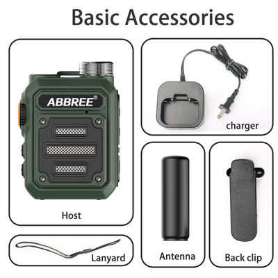 ABBREE AR-63 Wireless Walkie talkie para la caza Camo de color / Brown Talk Rango de 3km-10km