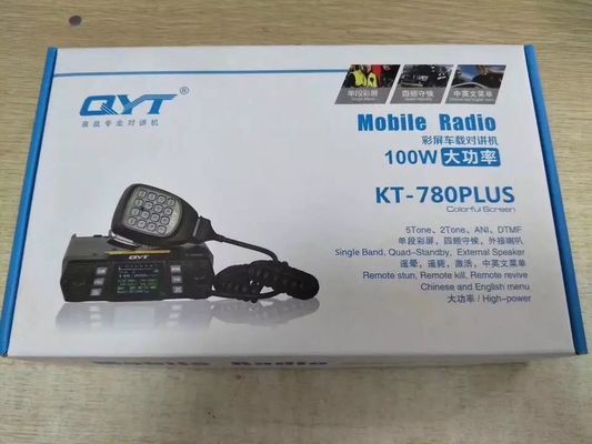 Alta potencia 100W VHF Walkie Talkie QYT KT-780 PLUS Estación base Transceptor de radio móvil
