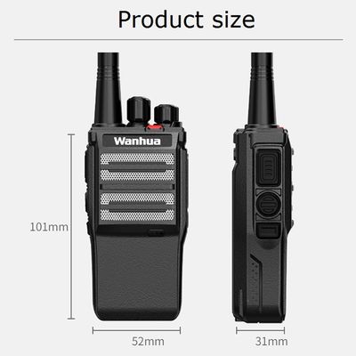 LTE/CDMA/WCDMA/TD-SCDMA Rango de frecuencia Walkie Talkie 2W para viajes por carretera y portátil