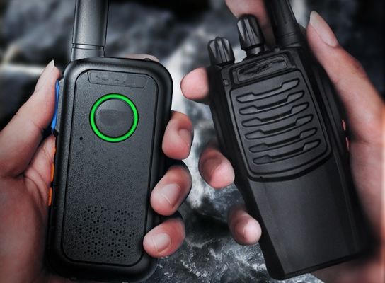 Commercial Negro Mini delgado Walkie Talkie para exteriores portátil Ligero 1,7*13,5*5,4cm