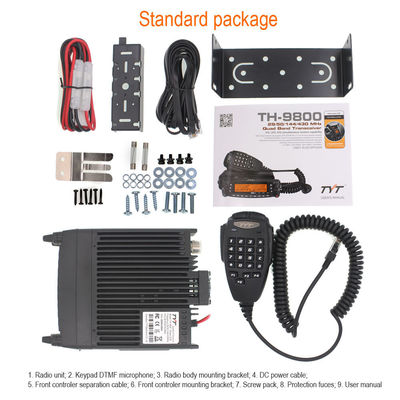 TYT TH-9800 Car Radio 50W Walkie Talkie con 100 km de largo alcance y 209 canales de almacenamiento