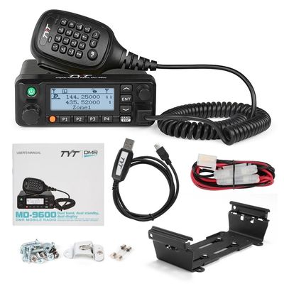 1000 canales Radio móvil digital VHF UHF 50W Walkie Talkie de alta potencia TYT MD-9600