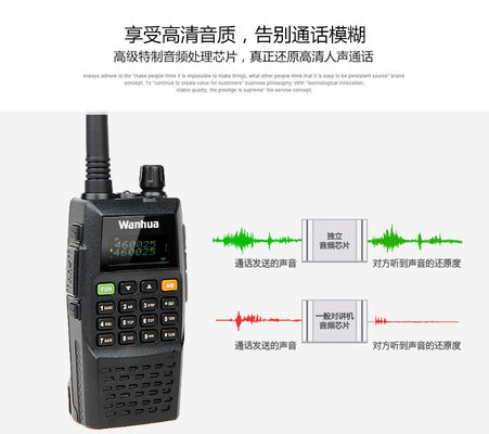 Carga directa por USB de alta potencia Wanhua GTS760 10KM Walkie Talkie para Baofeng UV5R