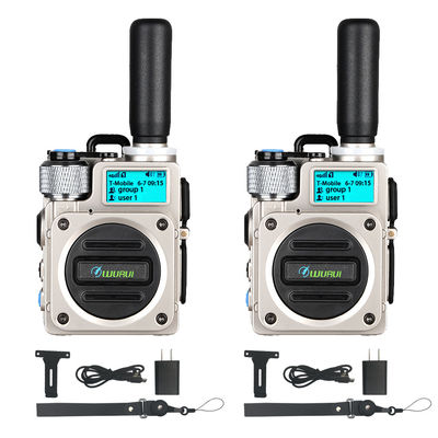 Rango de conversación de 5000 KM 4G POC Walkie Talkie portátil para comunicación ilimitada