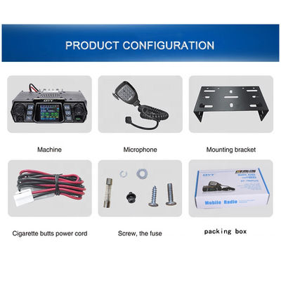 Estación de automóviles de alta potencia de 100W VHF KT-780 Plus Transceptor de banda única de radio móvil para automóviles