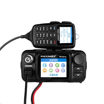 Red IP LTE POC UHF VHF Radio móvil para automóviles con 4G LTE POC 25w Radio analógica de banda doble