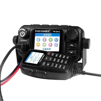 Red IP LTE POC UHF VHF Radio móvil para automóviles con 4G LTE POC 25w Radio analógica de banda doble