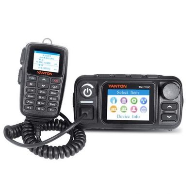 Red IP LTE POC UHF VHF Radio móvil para automóviles con 4G LTE POC 25w Radio analógica de banda doble