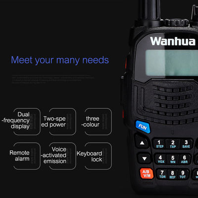 Radio de largo alcance WKTK UV6S Molde privado Dos vías portátiles UHF Walkie Talkies