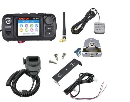 Red IP LTE POC UHF VHF Radio móvil para automóviles con 4G LTE POC 25w Radio analógica de banda doble