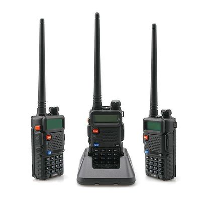 Walkie Talkie portátil BF UV5R 8w de banda doble UHF VHF Radio de radioaficionados 400-470MHz Rango de 3 km