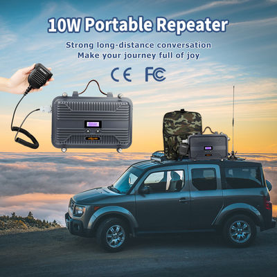 Radio de automóviles marinos Full Duplex Repetidor de radio bidireccional LCD Mini UHF o VHF 10W Personalizable