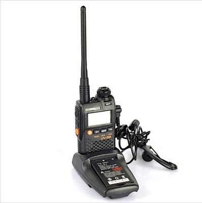 Walkie Talkie UV-3R de largo alcance de banda doble UHF VHF Handy Radio de dos vías con pantalla LCD