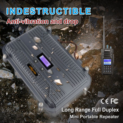Radio de automóviles marinos Full Duplex Repetidor de radio bidireccional LCD Mini UHF o VHF 10W Personalizable