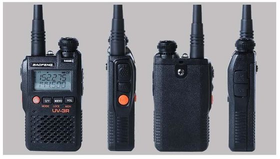 Walkie Talkie UV-3R de largo alcance de banda doble UHF VHF Handy Radio de dos vías con pantalla LCD