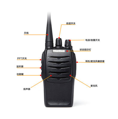 Baofeng Compatible Walkie-talkie Headset 403-470HZ Rango de frecuencia 5km Rango de conversación K cabeza