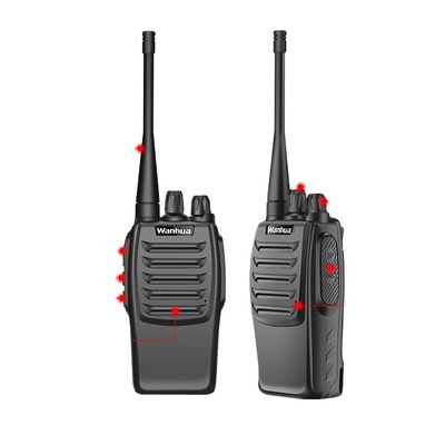Hotel Wanhua WH27E Walkie Talkie Personalizable 170 * 60 * 35MM Profesional UHF de largo alcance