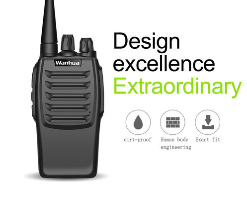 Hotel Wanhua WH27E Walkie Talkie Personalizable 170 * 60 * 35MM Profesional UHF de largo alcance