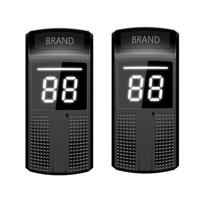 Mini Walkie Talkie de largo alcance para hoteles y restaurantes ET800 clip de cuello recargable