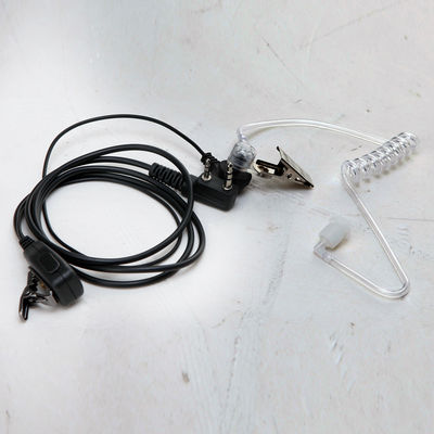 Wanhua Walkie-talkie auricular cable auricular anti filtración de sonido cómodo tapones de oído guía de aire auricular negro micrófono plástico