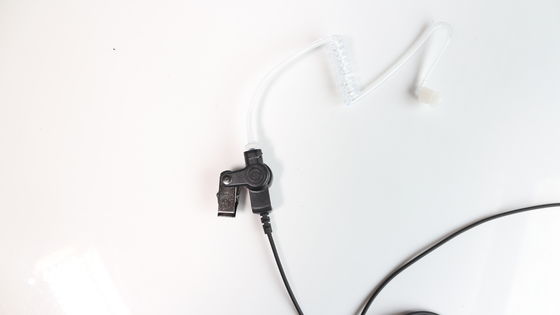 Audífonos de cancelación de ruido con micrófono negro para conectores de 3,5 mm Walkie Talkie Headset