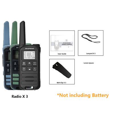 BF FR-22A 2W Walkie Talkie de largo alcance para senderismo Intercoms para comunicación al aire libre