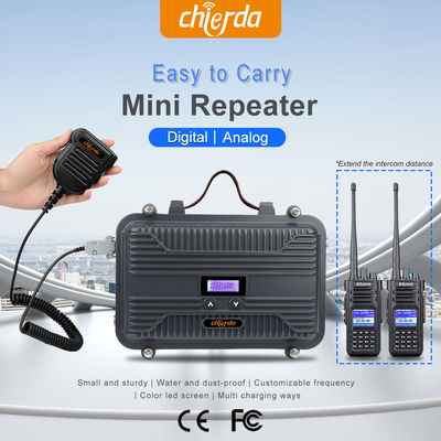 Red de codificación y decodificación de CTCSS/DCS Repetidor Walkie Talkie Duplex completo de 10W personalizable