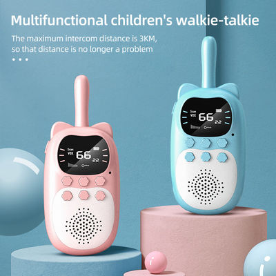 20 canales de almacenamiento Walkie Talkie portátil para niños 3 km ABS juguete de control remoto de plástico