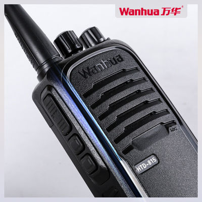 Black Wanhua HTD815 Walkie Talkie 5W/8W Rango opcional de 10 km para las necesidades de comunicación