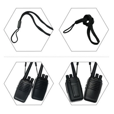 Accesorios portátiles de radio Walkie Talkie de dos vías cordón negro con cuerda de cordón Wanhua
