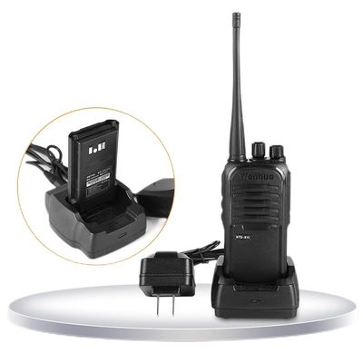 Black Wanhua HTD815 Walkie Talkie 5W/8W Rango opcional de 10 km para las necesidades de comunicación