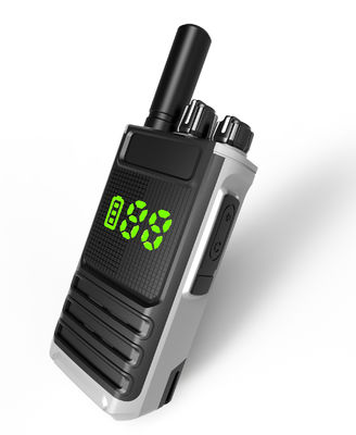 Radio Walkie Talkies de dos vías con batería de Li-ion de 200 g y nivel de resistencia al agua IPX-1