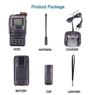 Restaurante Hotel Intercoms VHF UHF Walkie Talkie de mano con 1600mAh Batería de iones de litio