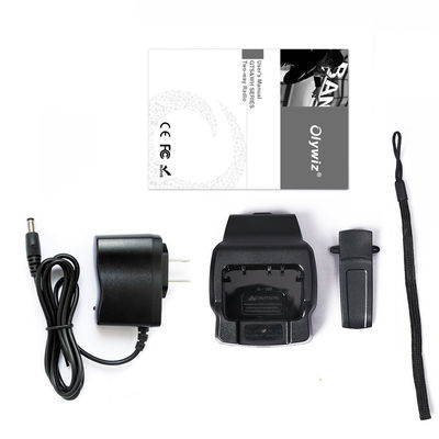 Radio UHF de jamón Walkie Talkie de mano Negro 5W Potencia de salida 3800mAh Intercomunicadores Woki Toki