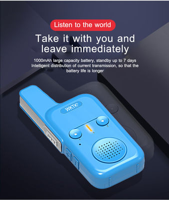 Economía portátil de dos vías de radio inalámbrico UHF 400-470MHz Walkie Talkie con 3,7V de voltaje