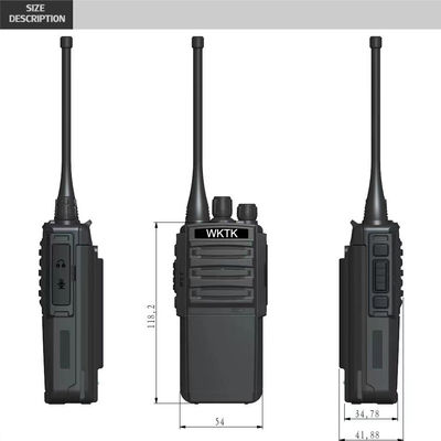 Radio portátil VHF UHF de dos vías 3W Potencia de salida Perfecto para intercomunicadores de hoteles y restaurantes