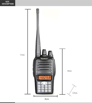 OEM personalizado tipo 4G POC WH118 Radio digital negro UHF VHF profesional