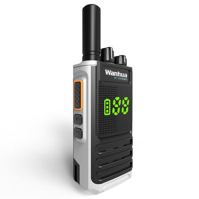 Rango de frecuencia personalizable Walkie-Talkie de celda de gran capacidad con función de visualización