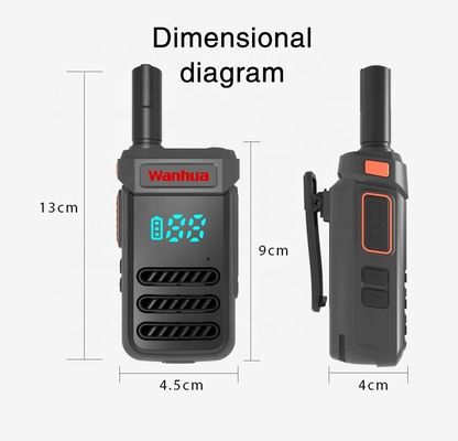 G68 Radios de dos vías Walkie Talkies con potencia de salida de 2W/0,5W y antena de larga distancia