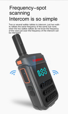 G68 Radios de dos vías Walkie Talkies con potencia de salida de 2W/0,5W y antena de larga distancia