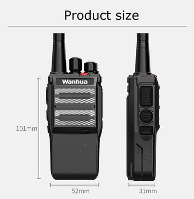 Walkie-Talkies portátiles WANHUA HTD502 con alcance de habla de 0 a 5 km