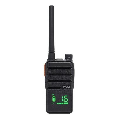 Mini Walkie Talkie de escaneo de dos canales ET-66 para comunicación a larga distancia