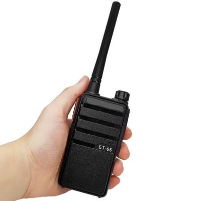 Mini Walkie Talkie de escaneo de dos canales ET-66 para comunicación a larga distancia