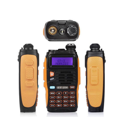 128 canales de almacenamiento Walkie Talkie a prueba de agua de 5 vatios Radio móvil de doble banda de dos vías