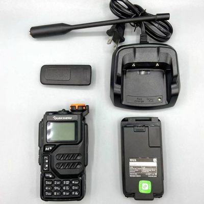 Radio de doble banda de alta potencia tipo walkie-talkie VHF/UHF de dos vías con batería de 3000mAh
