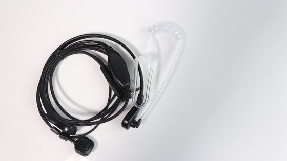 Micrófono auricular para Icom Radios de dos vías Walkie-talkie Air Tube Tiempo de retraso inalámbrico
