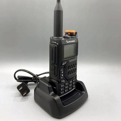 Radio de doble banda de alta potencia tipo walkie-talkie VHF/UHF de dos vías con batería de 3000mAh